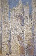 Claude Monet Rouen Cathedral West Facade Sunlight oil painting on canvas